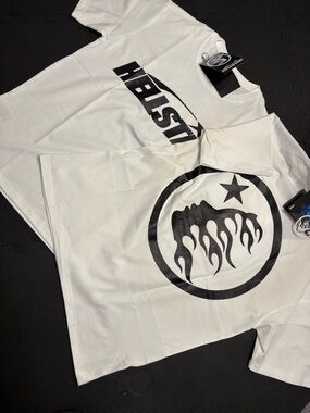 Hellstar White Short Sleeve Graphic Tee